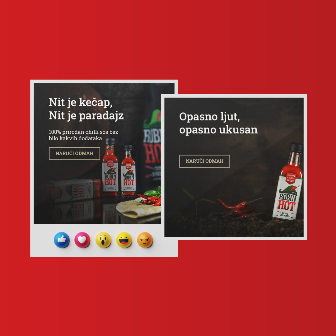 hot sauce social media post for Robin Hot