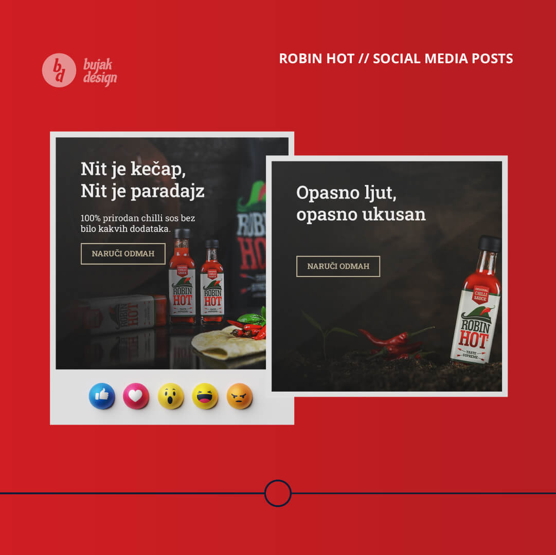 social media post examples for hot sauce Robin Hot